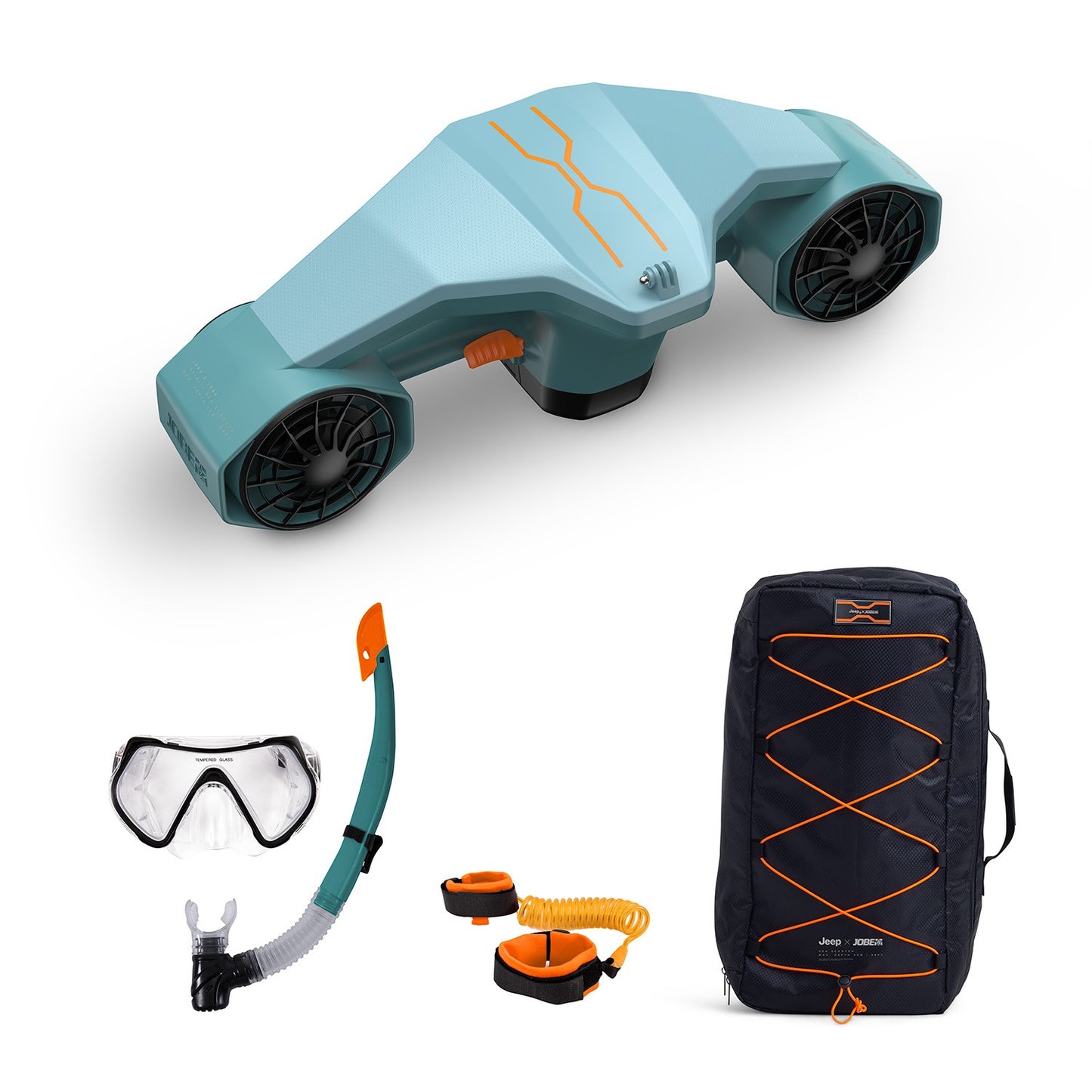 Jeep Seascooter β Elektrische Zelfdrijvende Seascooter tot 30m Diepte