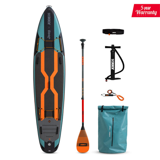 JEEP SUP Board 11.6 Pakket – Lichtgewicht, Duurzaam & Veelzijdig SUP Board